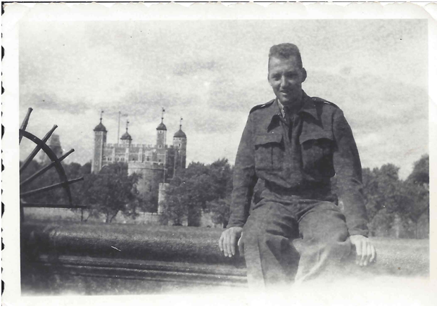 Frank in London before D-Day